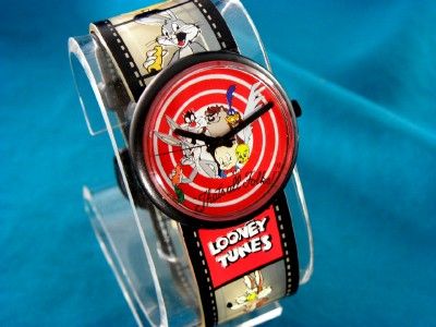 VINTAGE ARMITRON LOONEY TOONS BUGS ROADRUNNER+ WATCH  