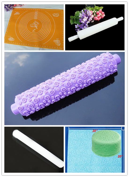   IMPRINT MAT VINES TEXTURE SHEET EMBOSSING ROLLING PIN CAKE DECORATING