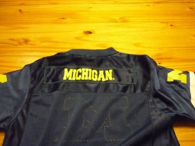   of Michigan sewn football jersey size youth Medium 10 12  