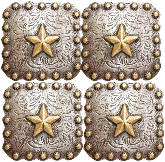 16 Cowboy BERRY STAR Conchos,saddle,headstall,blanket  