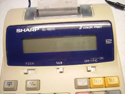 Sharp EL 1801C Scientific Printing Calculator  