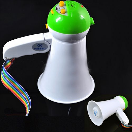 Portable Handheld Microphone Bullhorns with Loud Speaker Music  