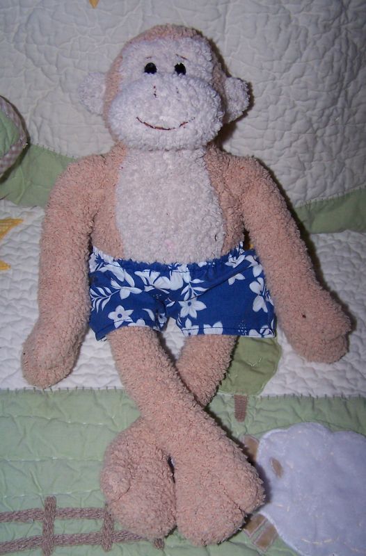 Gund/PBK Floppy Monkey w/Swim Trunks 43898 15 NO SOUND  