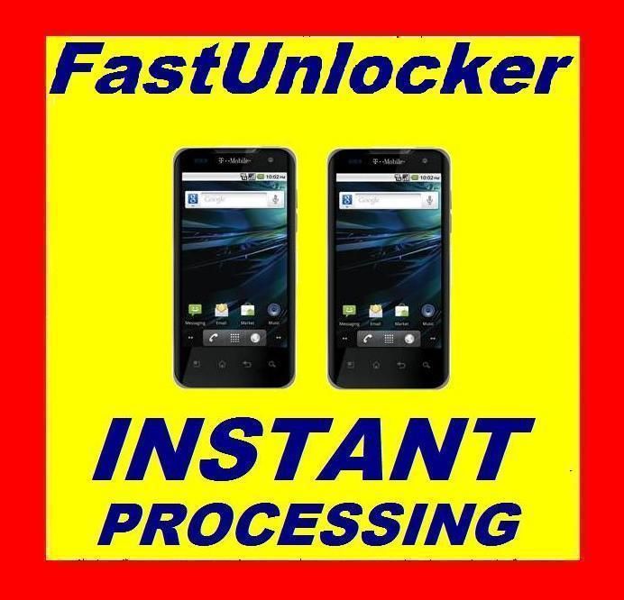 Unlock Code for T Mobile LG G2x   LG Optimus 2X   FAST  