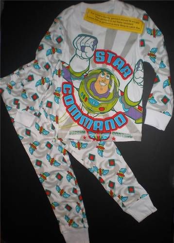 NEW BOYS 2 TOY STORY BUZZ LIGHTYEAR PAJAMAS SLEEPWEAR  