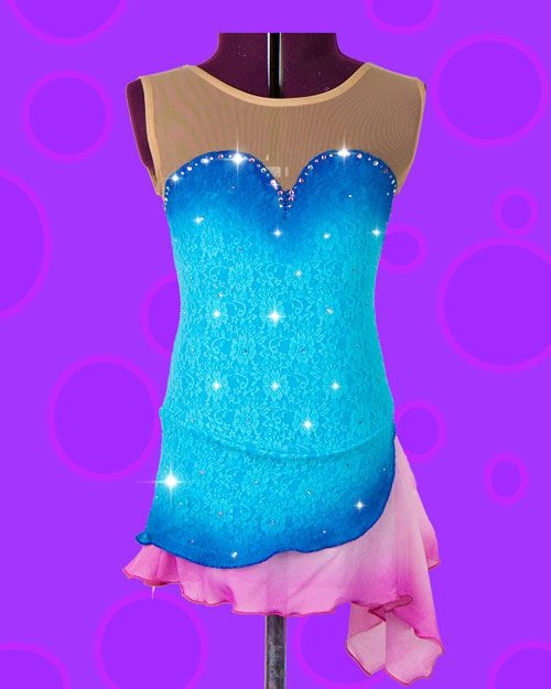 CUSTOM New Figure Ice Skating Baton Twirling Dance Dress GORGEOUS USA 