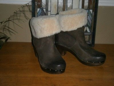 UGG LYNNEA Boots BURNISHED Chocolate Brown Womens ** US 12 ** / UK 10 