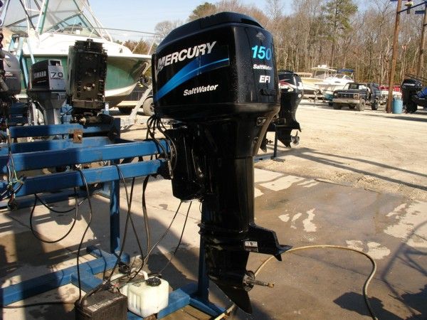 2003 MERCURY 150 HP EFI 2 STROKE OUTBOARD MOTOR 25 SHAFT BOAT ENGINE 