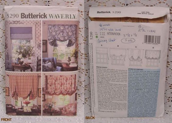   WINDOW TREATMENT PATTERNS CURTAINS, SEWING PATTERNS FOR DUMMIES  