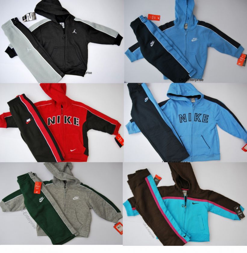 Nike Boys Girls Full Hooded Tracksuits various styles  